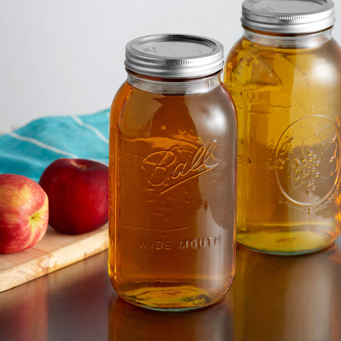 Ball jar lid and band included for secure, reusable storage.