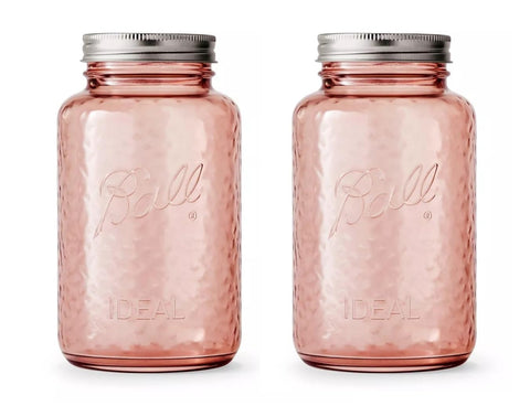 Ball Collectors Edition rose jar front view, ideal for vintage display.