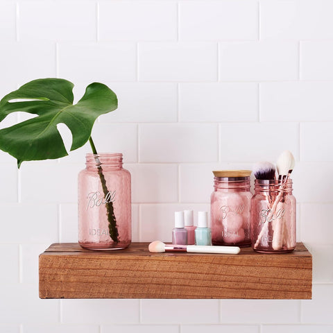 Ball Collectors Edition rose jar in kitchen storage use.