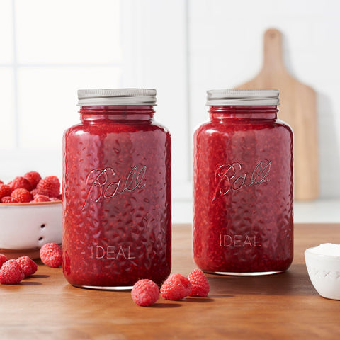 Ball Collectors Edition rose jar with lids, ready for canning.