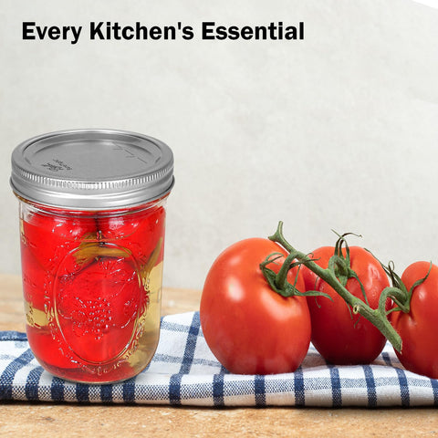 Keeps jams, syrups, and sauces fresh with an airtight seal