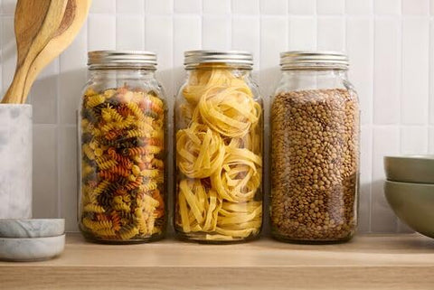 Ball 64oz jar stores juices and bulk beverages