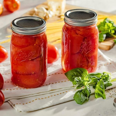 Ball Mason jar sealed with bands supports easy storage and reuse