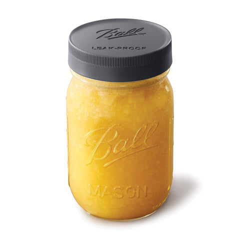 Ball Mason Jar lids provide airtight, leakproof closure ideal for sauces and beverages.