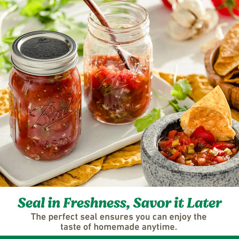 Ball regular-mouth lids compatible with standard jars and easy storage