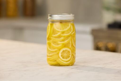 Ball Regular Mouth 32oz jar prepared for sliced fruits and fresh-preserving projects.