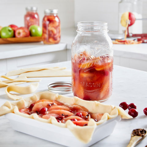 Ball Regular Mouth 32oz jar promotes pantry organization and quick content checks.