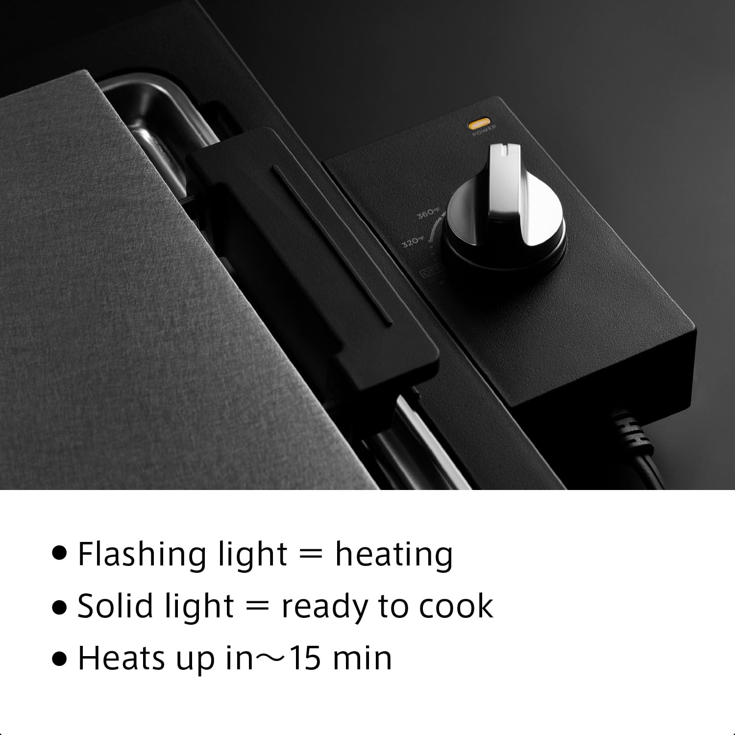 BALMUDA The Teppanyaki precision heat settings offer versatile control for searing or delicate browning.