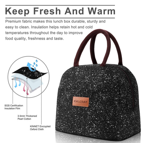 BALORAY lunch bag durable outer fabric, built for travel and outdoor use.