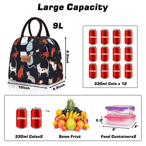 BALORAY lightweight and portable lunch bag is easy to carry.