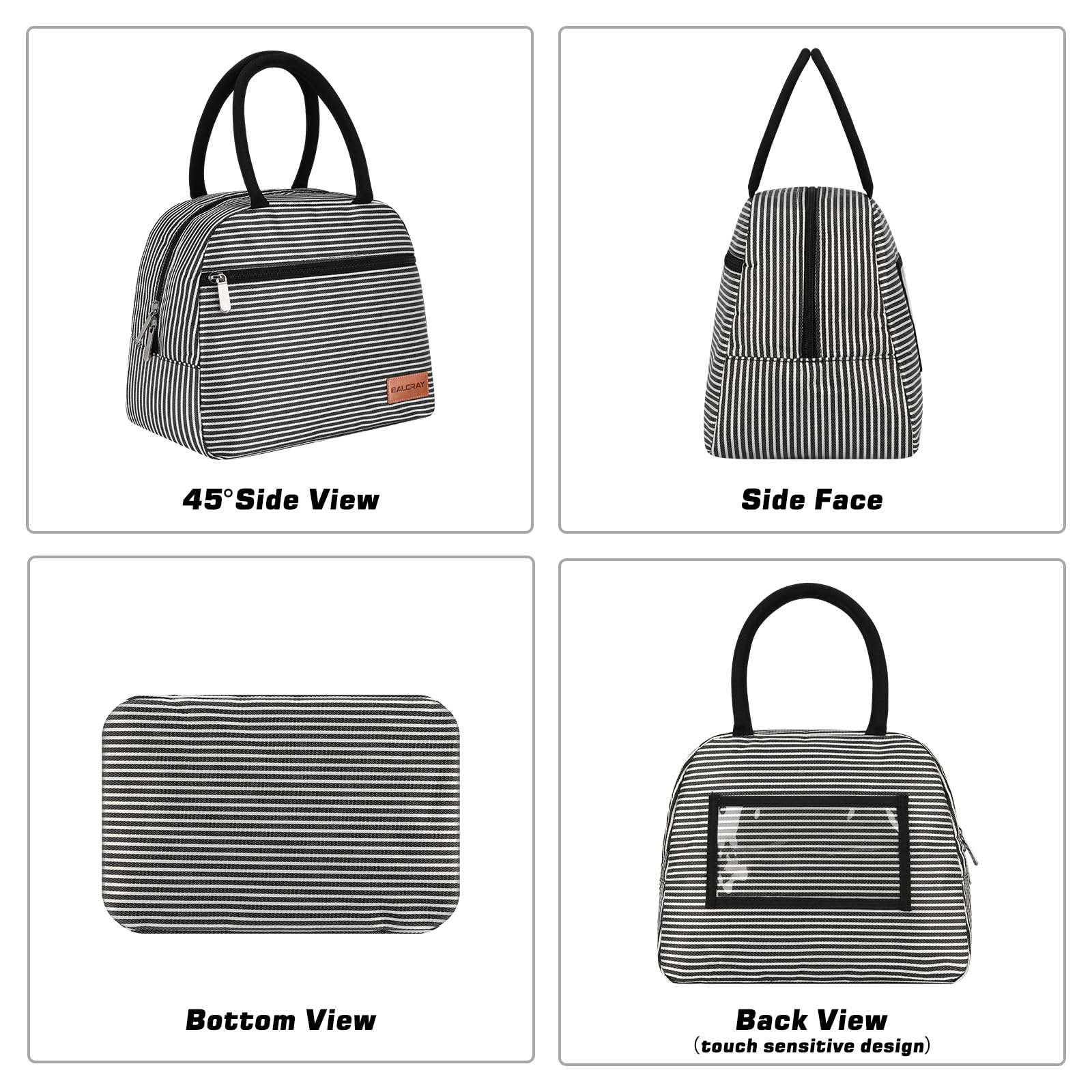 Zipper closure keeps contents secure during travel and daily use