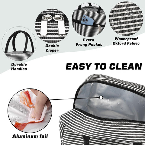 Large capacity accommodates a full meal plus snacks for one person