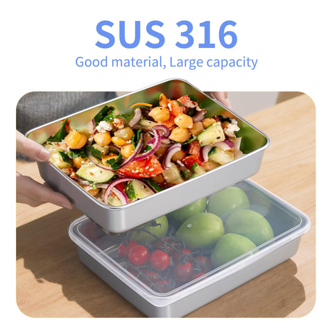BALSALTA stackable containers maximize fridge and cabinet space with secure lids.