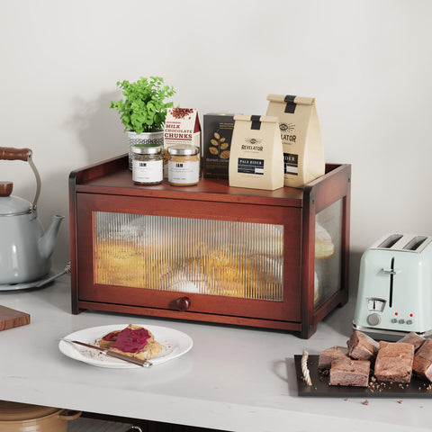 BAMBANG bread box right-side window keeps pastries visible and accessible.