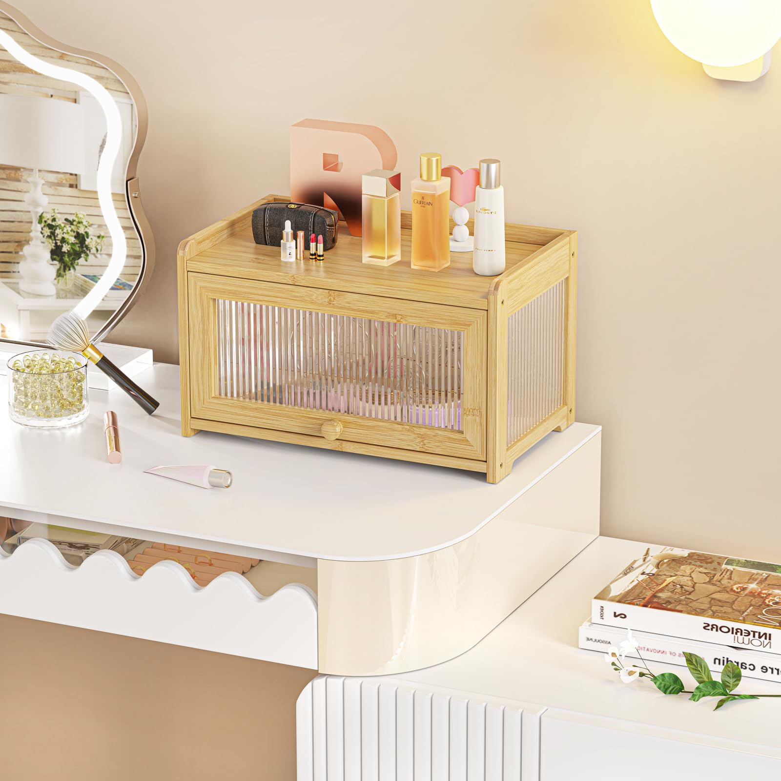 BAMBANG bread box anti-skid feet stabilizing on counter surface