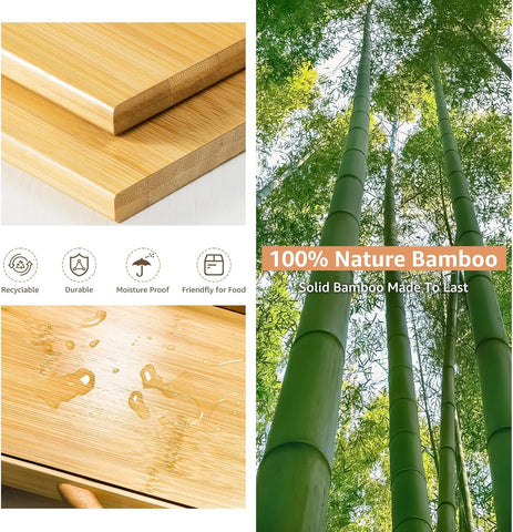 BAMBANG bread box tool holder side racks enable easy utensil access