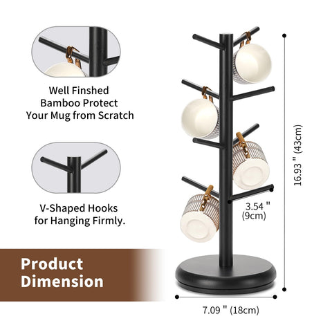 BAMBANG mug tree is easy to assemble, saving setup time