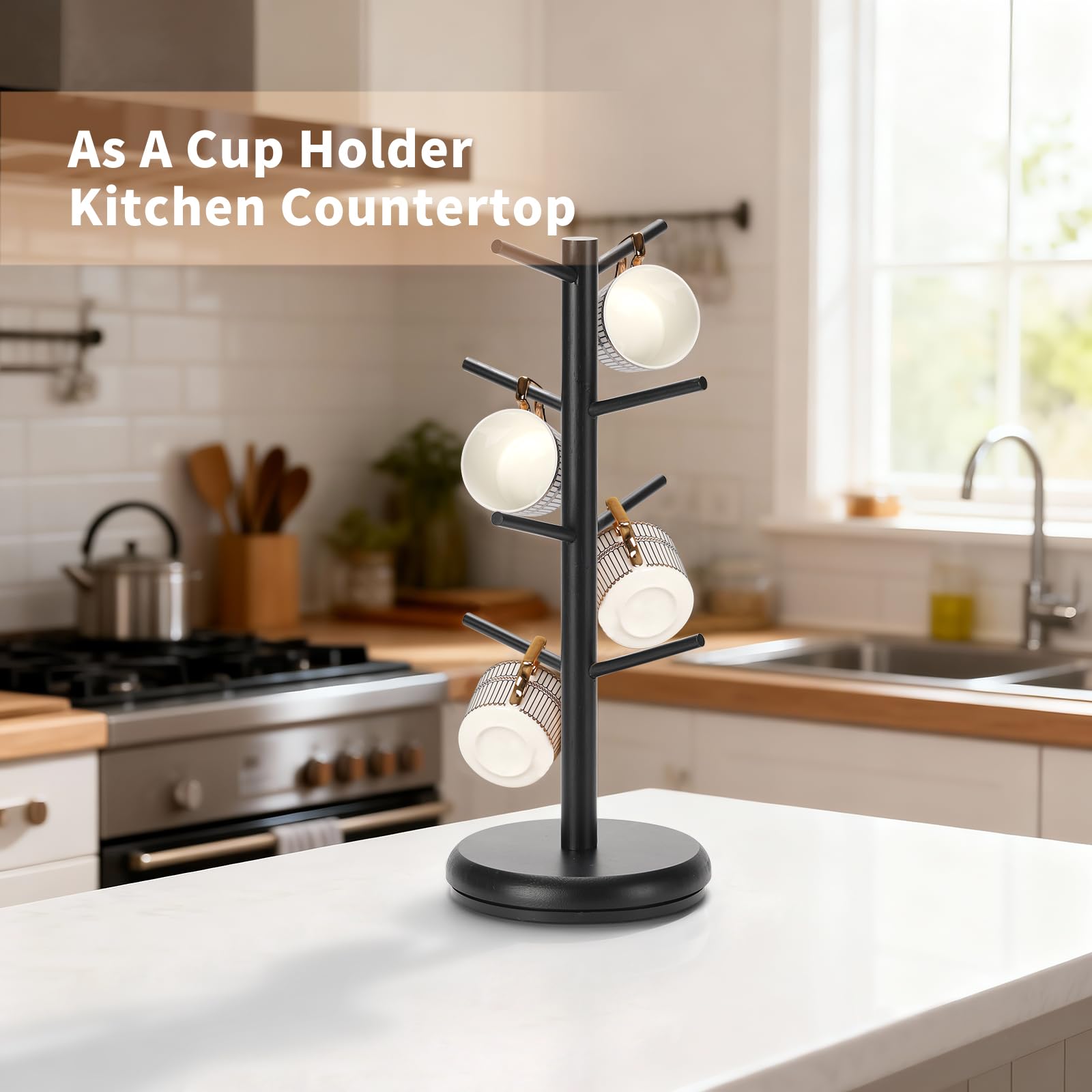 BAMBANG mug stand fits countertops, kitchens, and cafes with style