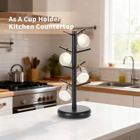 BAMBANG mug stand fits countertops, kitchens, and cafes with style