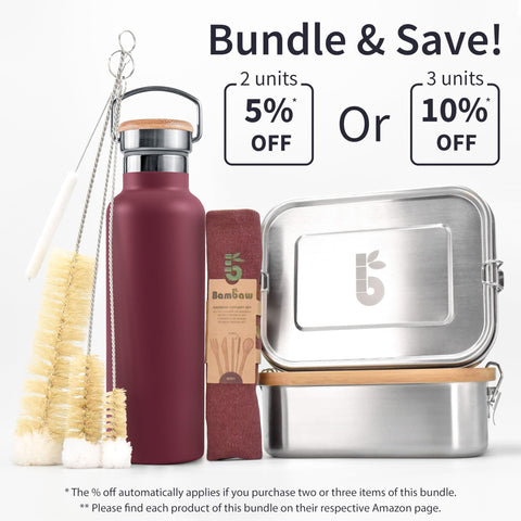 Bambaw stainless steel interior is BPA-free and lead-free.