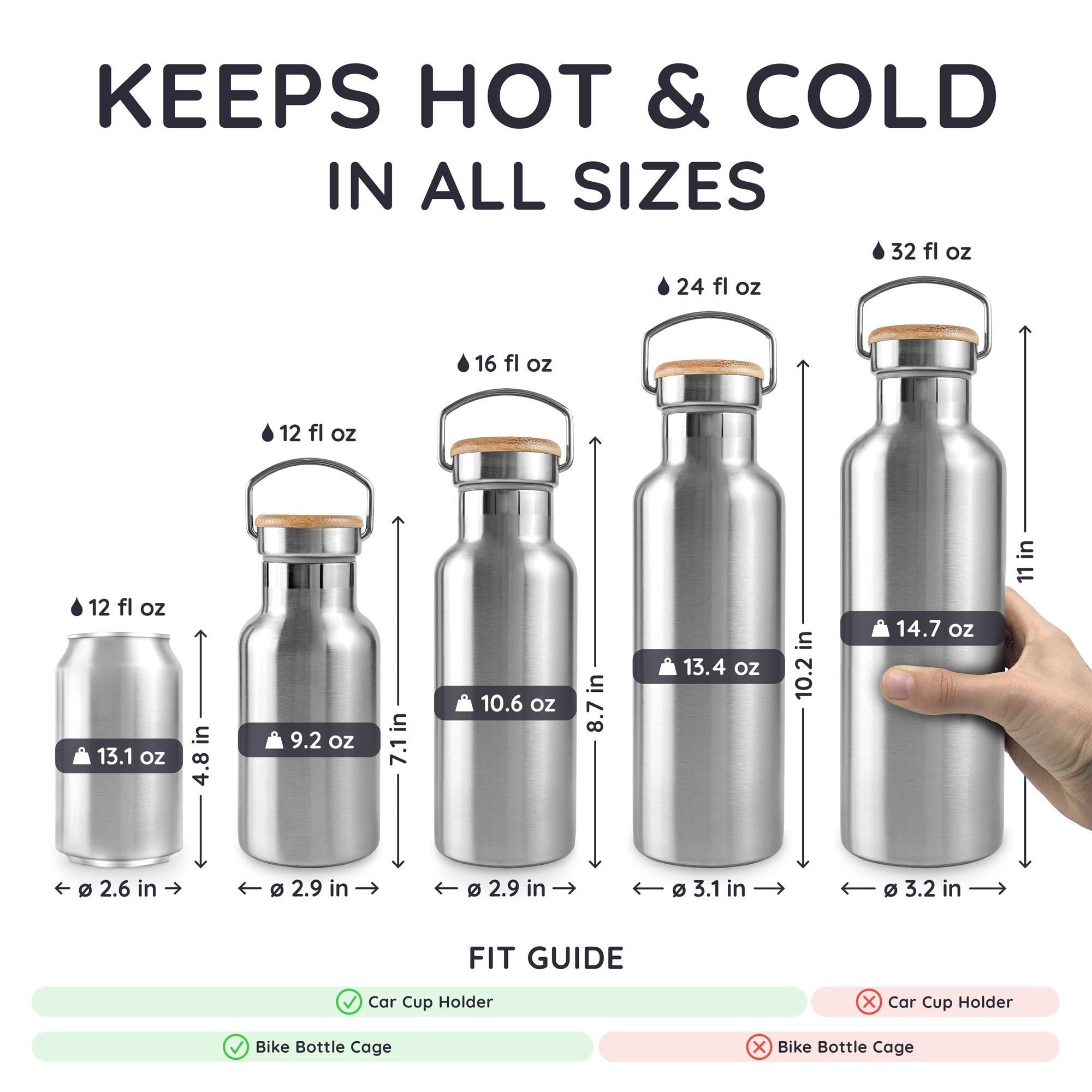 Bambaw bottle demonstrating tea infuser compatibility for flavorful beverages.