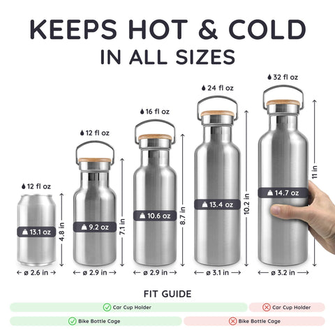 Bambaw bottle demonstrating tea infuser compatibility for flavorful beverages.