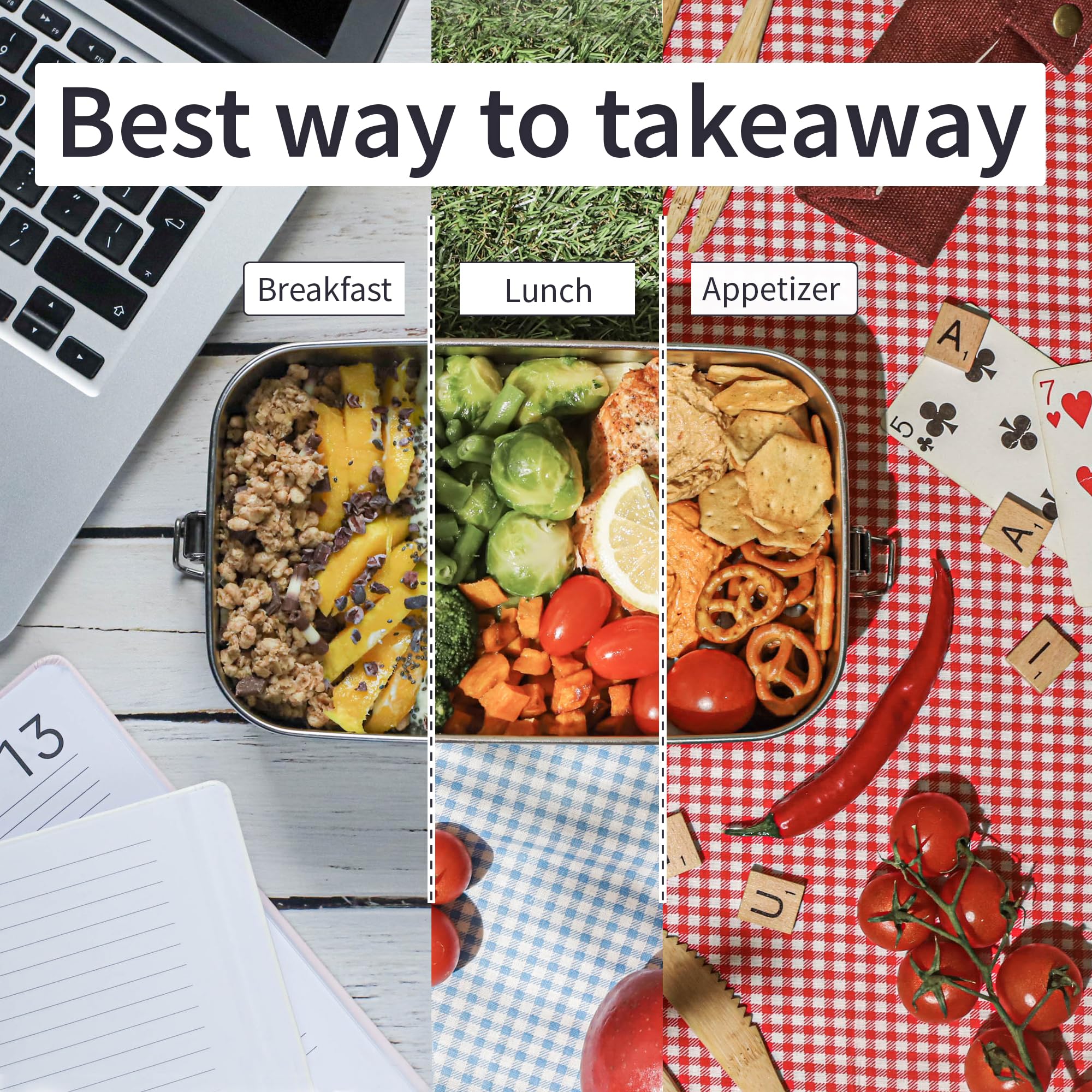 Bambaw portable meal prep on the go, highlighted by compact, secure design.