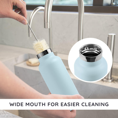 Bambaw wide mouth accommodates ice cubes and tea infusers with ease