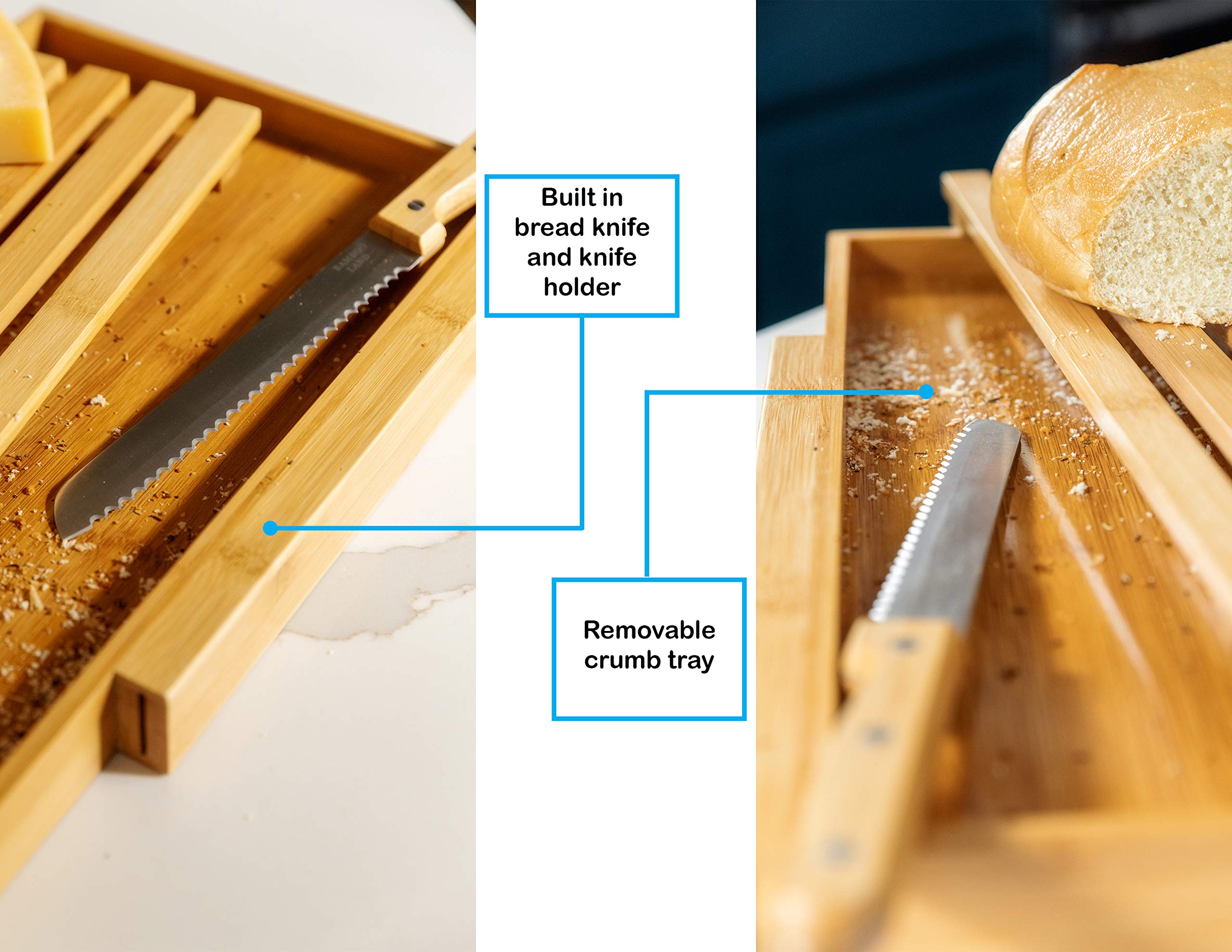BAMBOO LAND gift box bread board ready for gifting