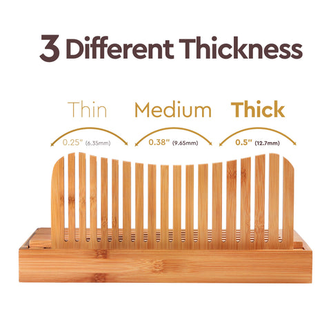Bambüsi Adjustable thickness control for precise slice sizes.