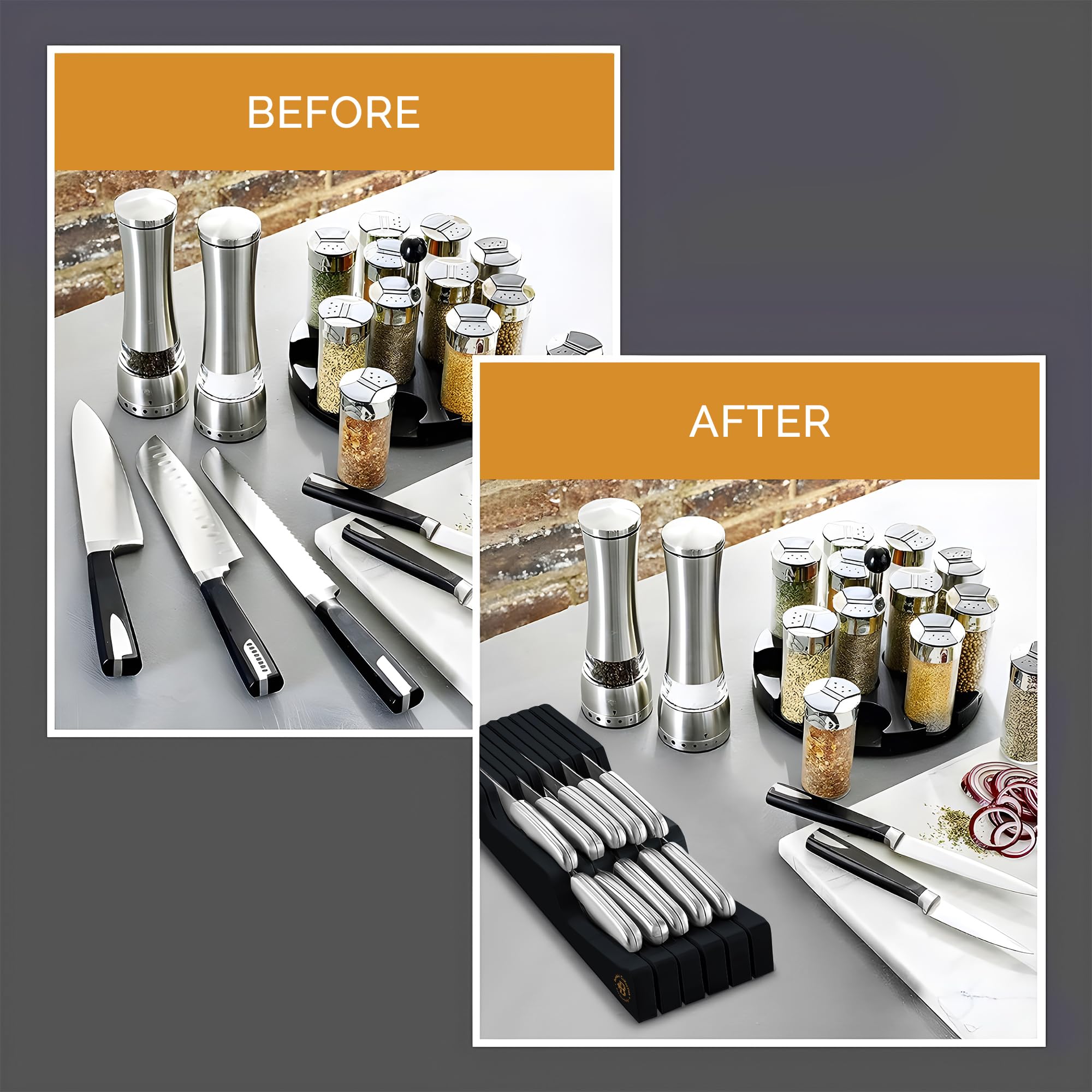 Bambüsi flat, compact fit fits most standard drawers.