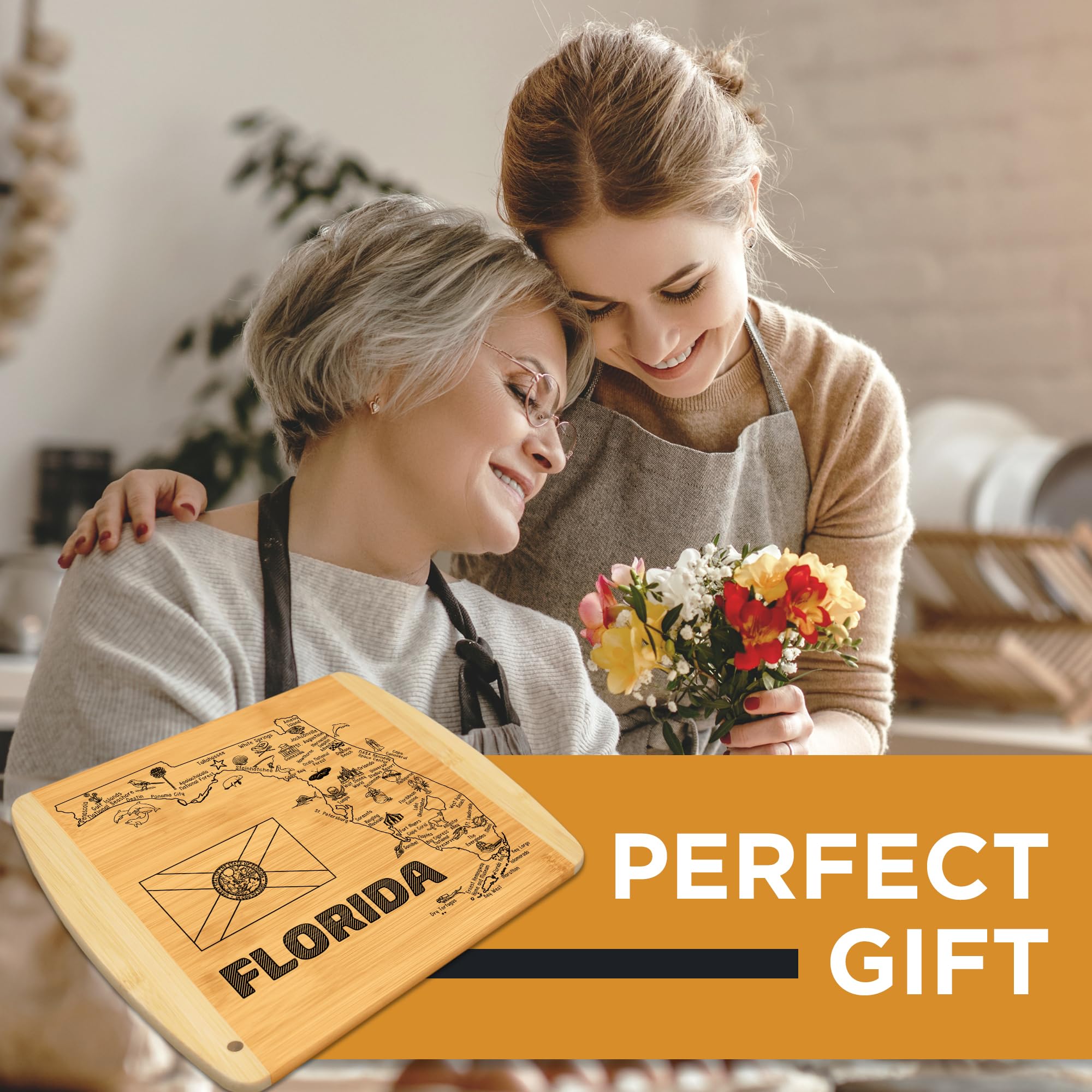 Bambusi Florida charcuterie board ideal for appetizers and gatherings