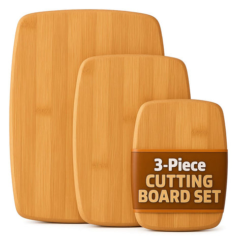 Bambüsi kitchen setup with boards stacked for organized prep and presentation