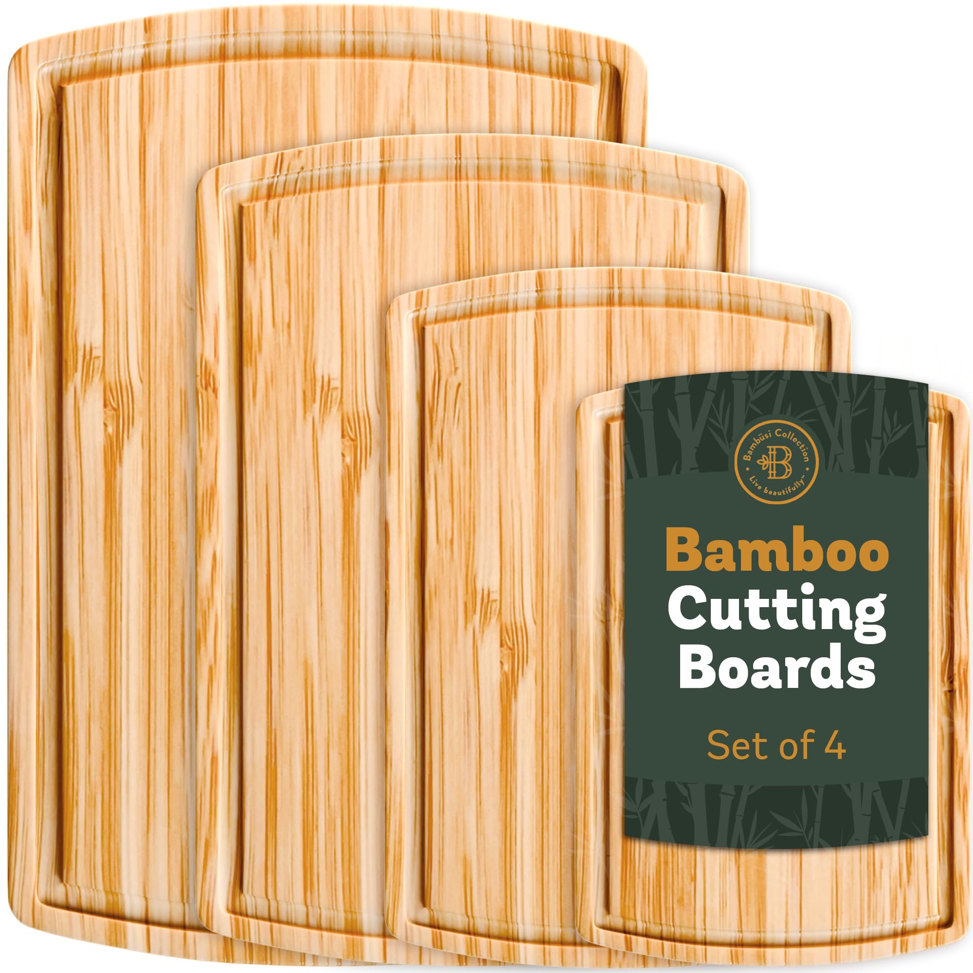 Bambüsi non-slip base minimizes movement during food prep.