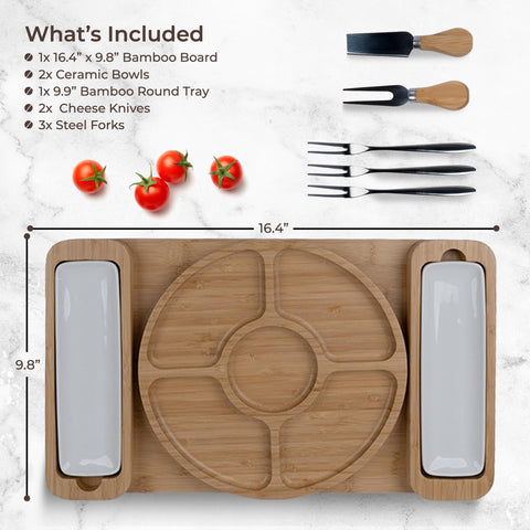 Bambüsi removable bowls for dips and sauces, easy customization