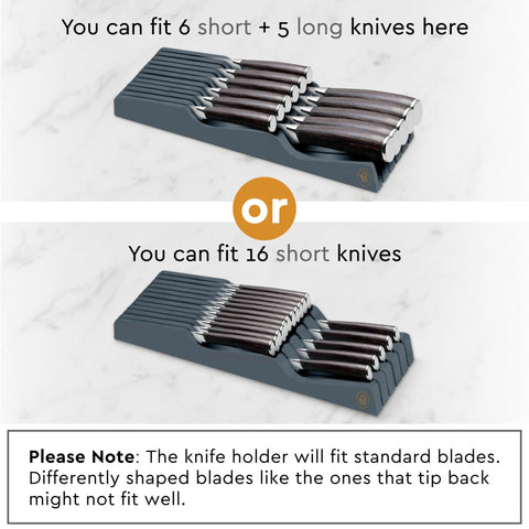 Bambüsi sleek drawer-knife holder blends with modern kitchens.