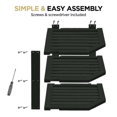 Bambüsi sturdy eco bamboo stand supports dishes and bowls.