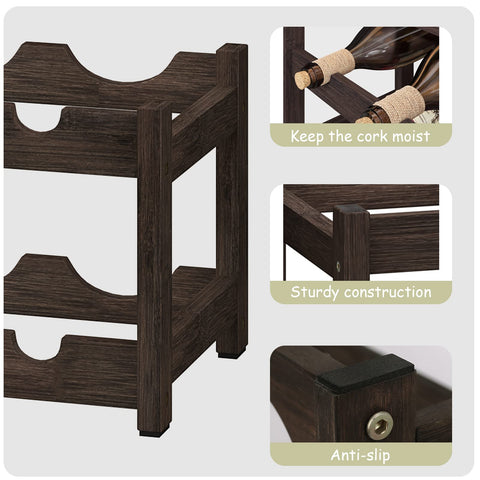 BAMEOS wine rack counter display ideal for organizing spirits, wines, or accessories