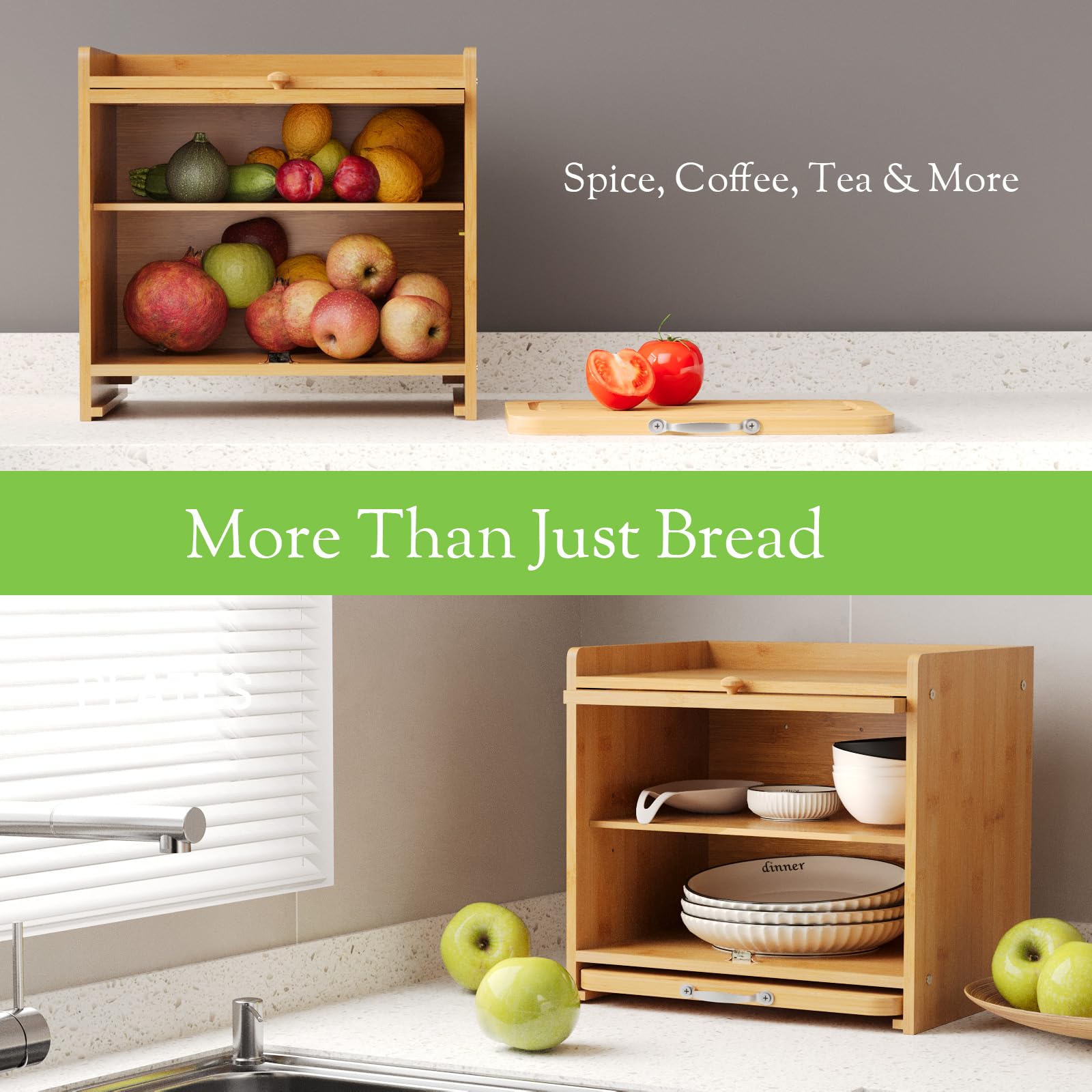 bamzc brz durable cutting board tray supports easy slicing and serving