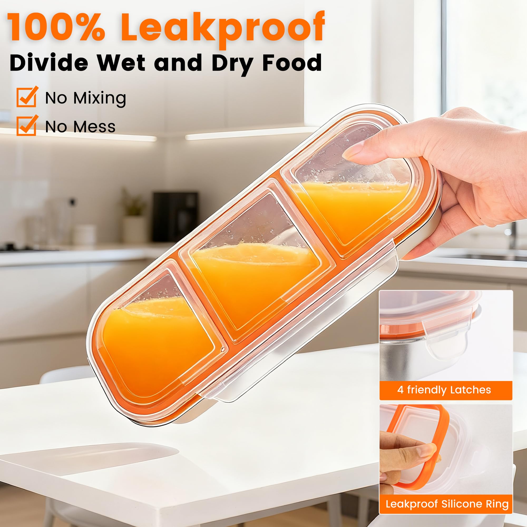 Bandesun dishwasher-safe snack box for quick cleanup after meals.