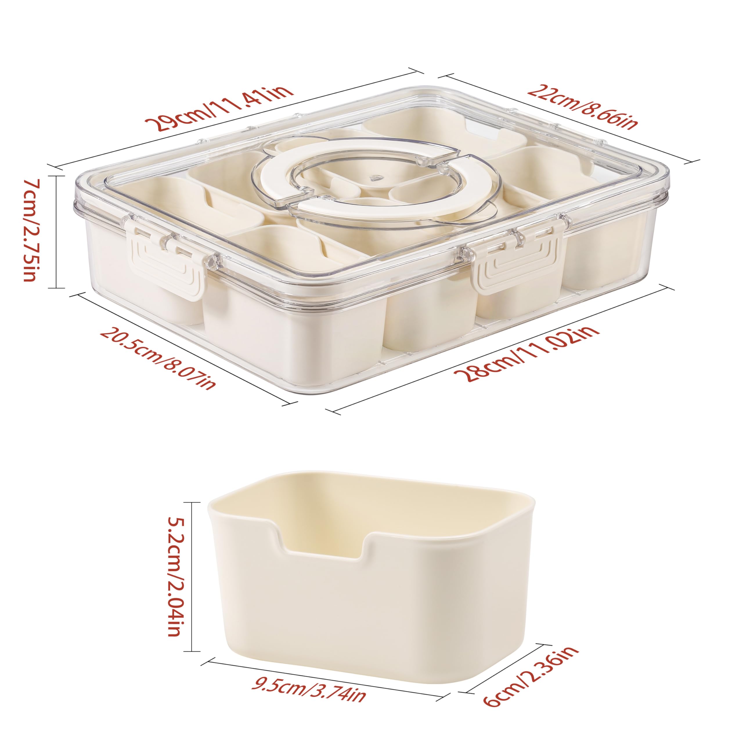 Bandesun snackle box charcuterie container for portable platters at events.