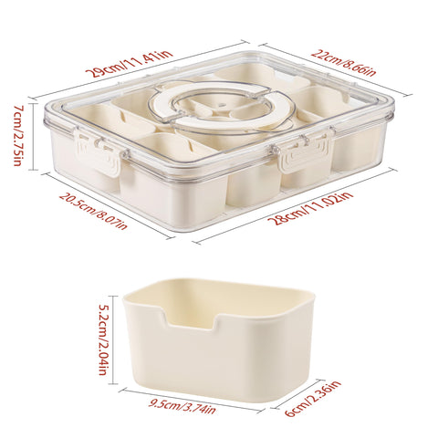 Bandesun snackle box charcuterie container for portable platters at events.