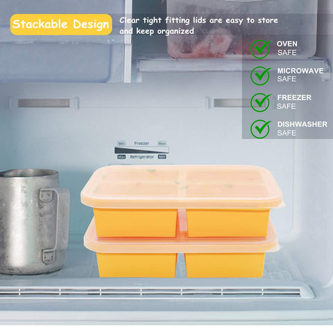Bangp dishwasher-safe silicone freezer trays simplify cleanup after prep.