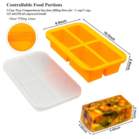 Bangp durable, food-grade silicone trays resist cracking and support long-term storage.