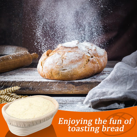 Banneton collection for baking supplies and craft bread making