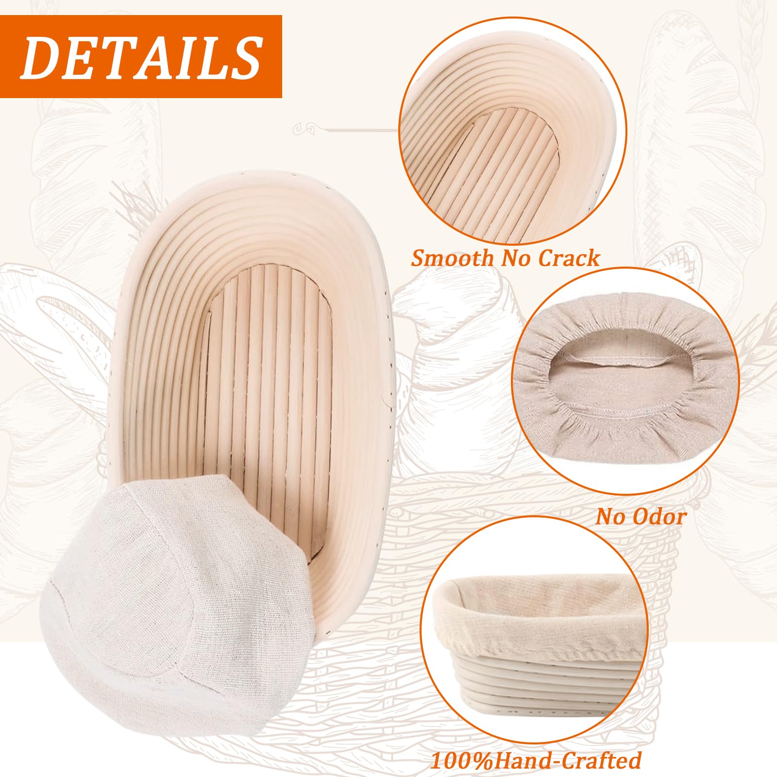 Sourdough-proofing set for home bakers to improve fermentation