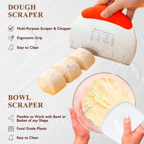 BANTBSKT easy cleanup setup with flour brush and jar care tips