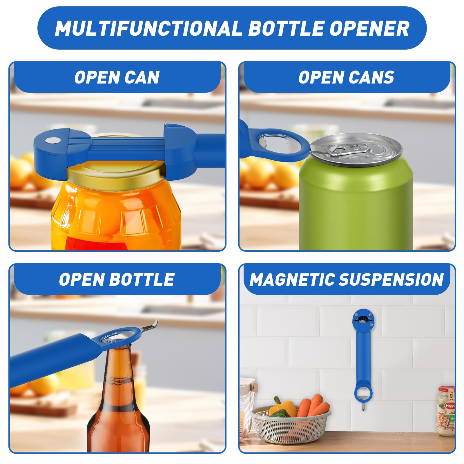 Banyaa gear bite lid opener prevents slipping for smooth lid removal.