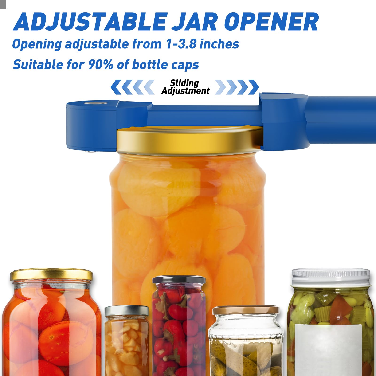 Banyaa magnetic can opener top clings to fridge for handy storage.