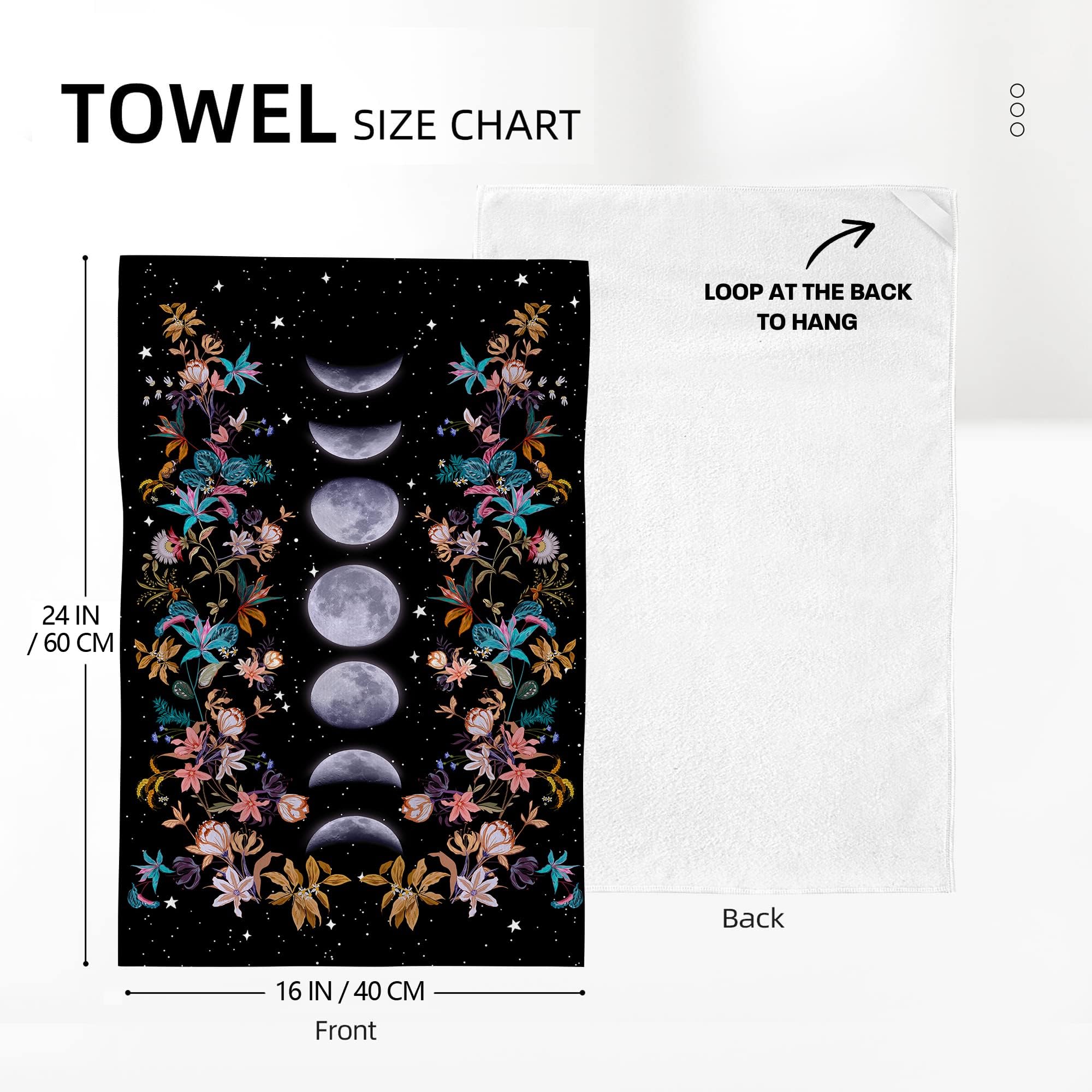 Bapcoku Boho Floral kitchen towels add color to cooking tasks